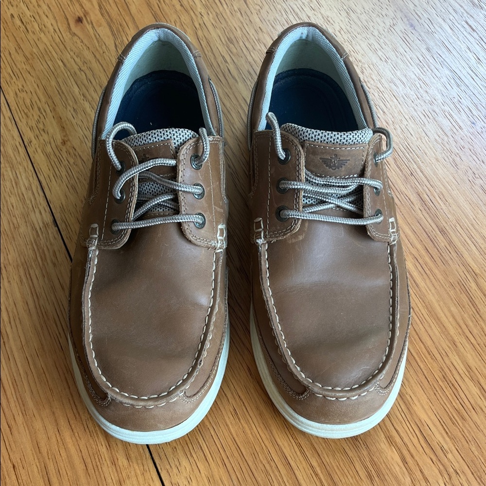 Dockers Men's Tan Leather Boat Shoes